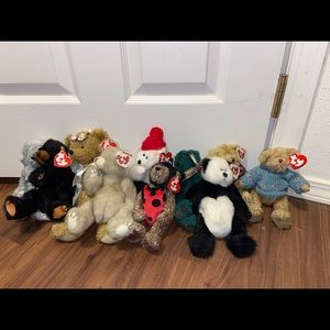 Set of 10 Ty Attic Treasure Bears